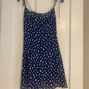 Reformation size 6 mini blue dress
